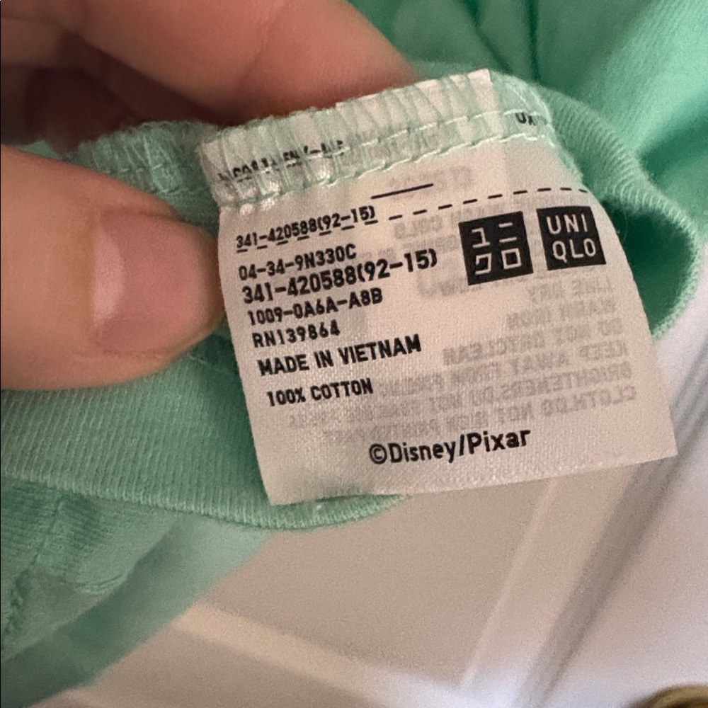Uniqlo x Disney Mint Green Monsters Inc  Graphic Tee - Short Sleeve - Picture 5 of 6